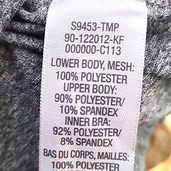 Champion Loose/Ample Black & Gray Top w/Drawstring Criss-Cross Straps, Size XL - Picture 8 of 9